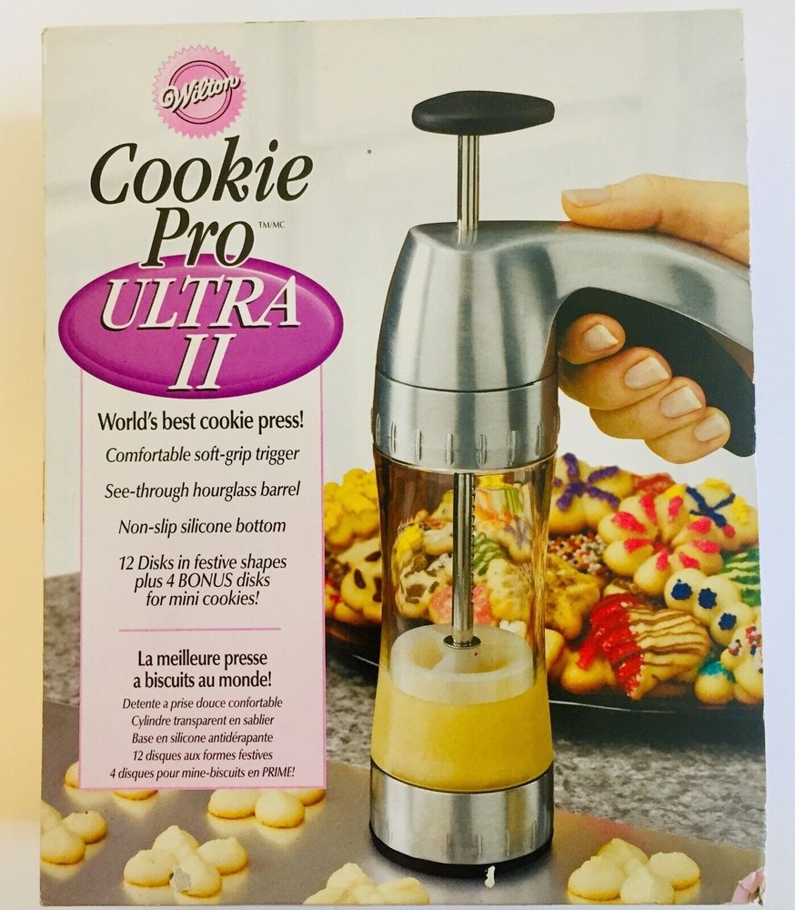 WILTON COOKIE PRO ULTRA II Cookie Press - Includes 16 Shapes - New In Box